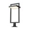 Z-Lite Luttrel 1 Light Outdoor Pier Mounted Fixture 566PHXLR-533PM-BK-LE - alternate 1